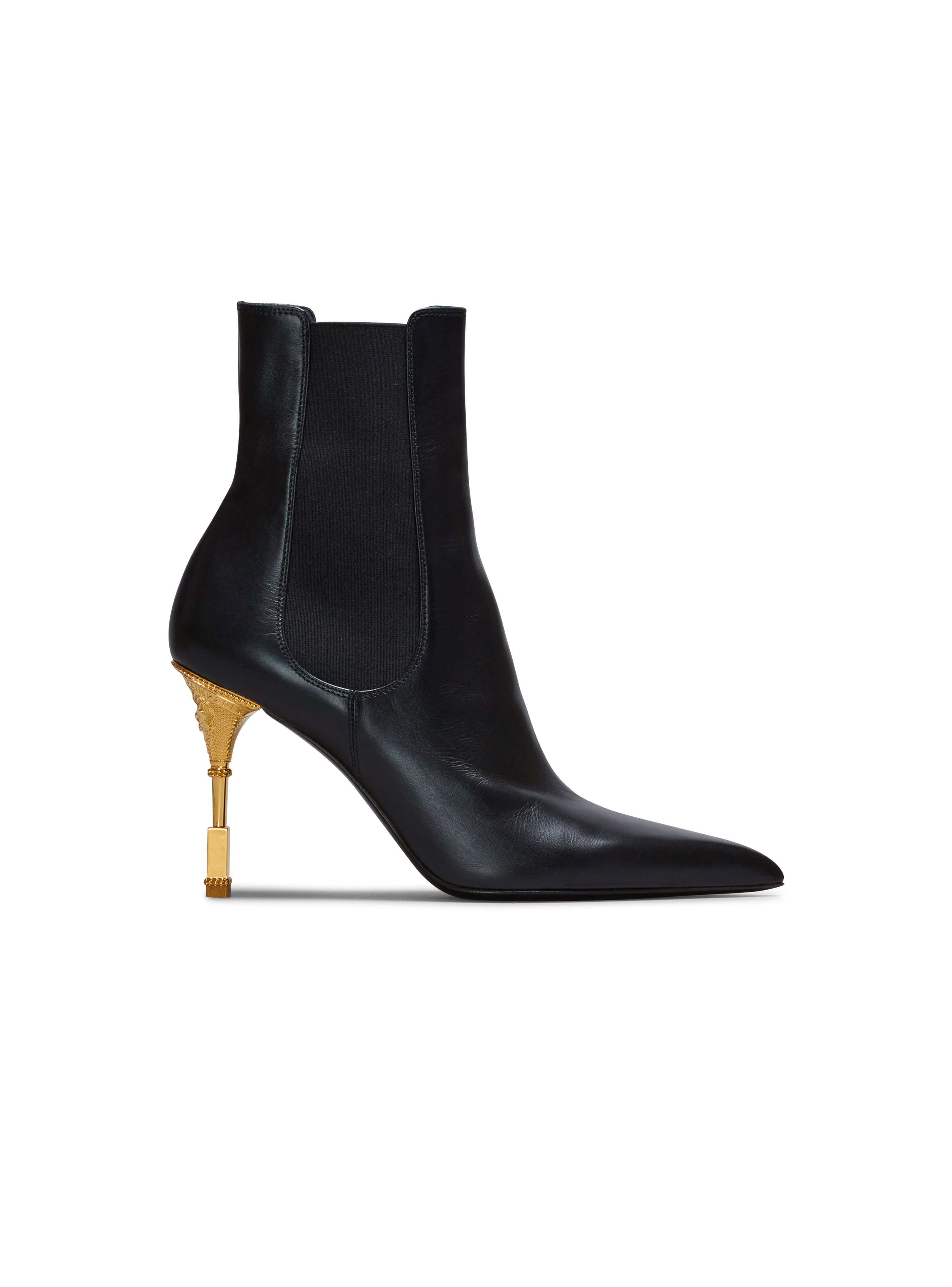Moneta leather ankle boots, black